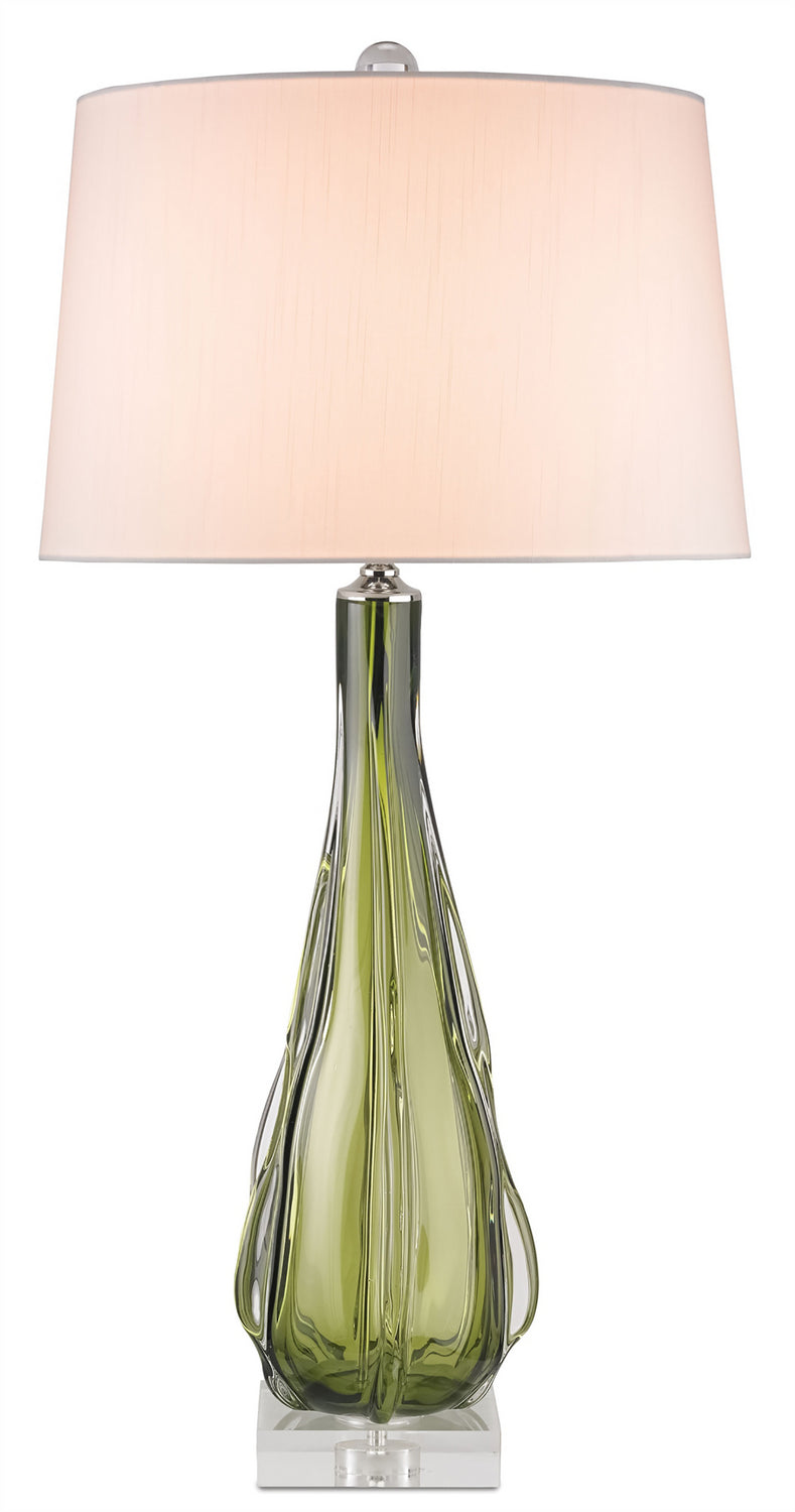 Currey and Company - One Light Table Lamp - Zephyr - Green/Clear- Union Lighting Luminaires Decor