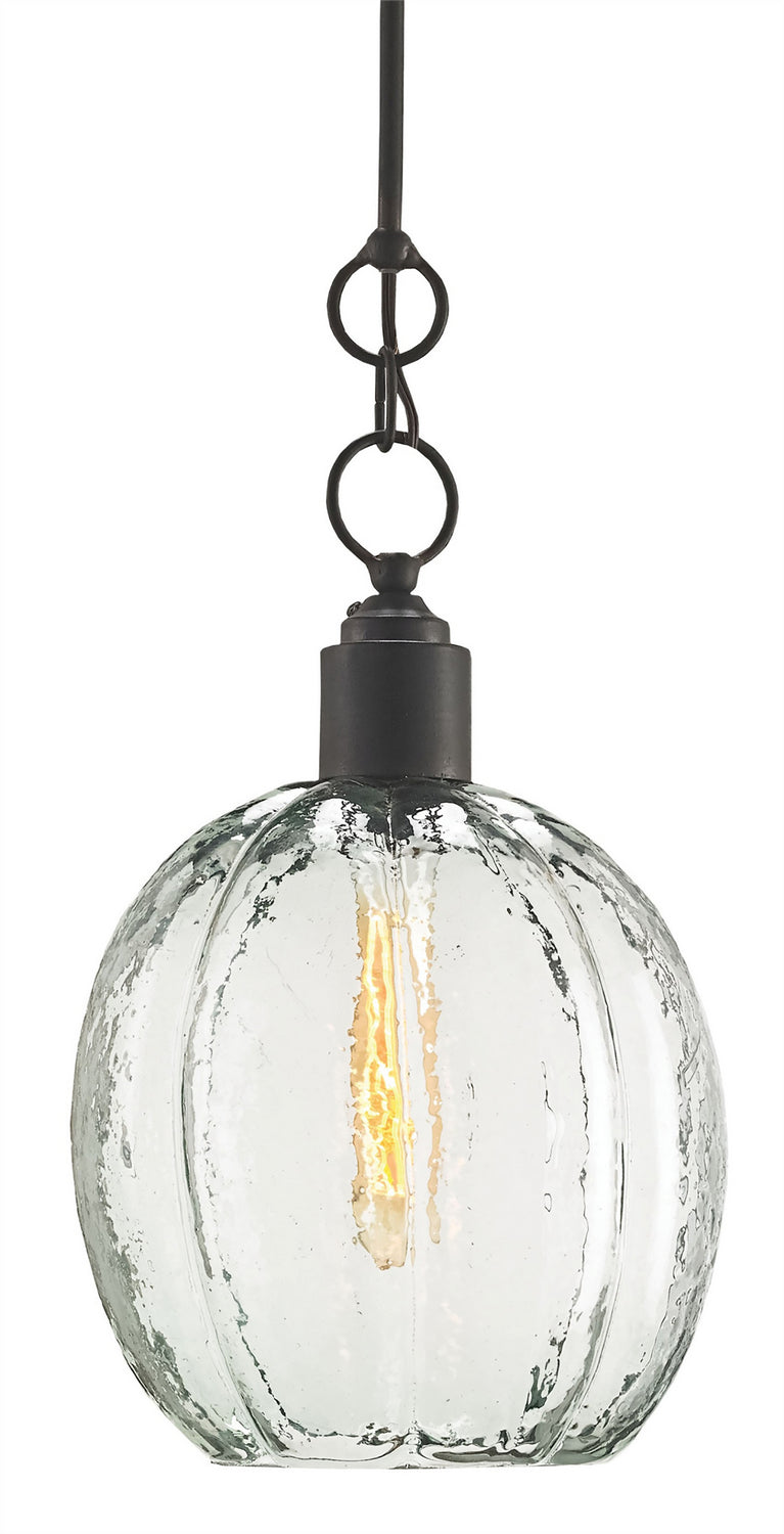 Currey and Company - One Light Pendant - Aquaterra - Old Iron- Union Lighting Luminaires Decor