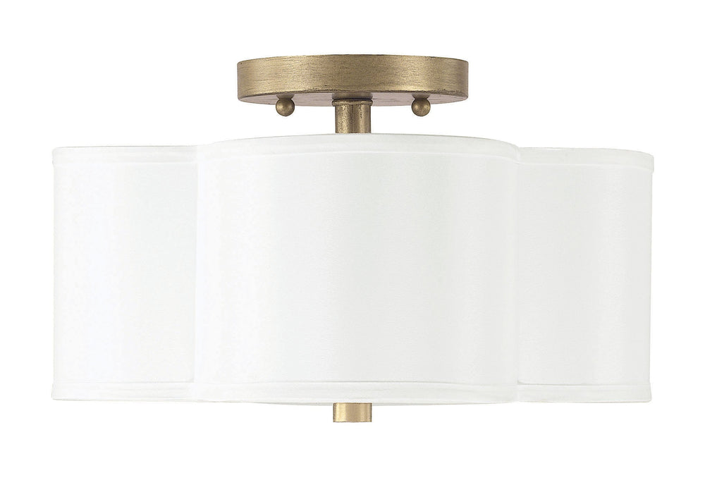 Capital Lighting - Two Light Semi Flush Mount - Quinn - Brushed Gold- Union Lighting Luminaires Decor