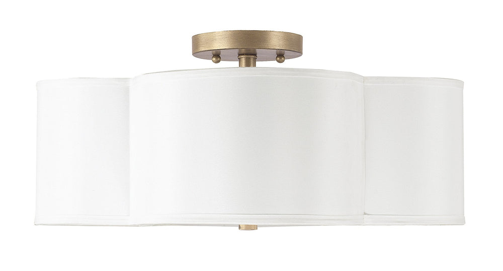 Capital Lighting - Four Light Semi Flush Mount - Quinn - Brushed Gold- Union Lighting Luminaires Decor