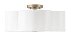 Capital Lighting - Four Light Semi Flush Mount - Quinn - Brushed Gold- Union Lighting Luminaires Decor