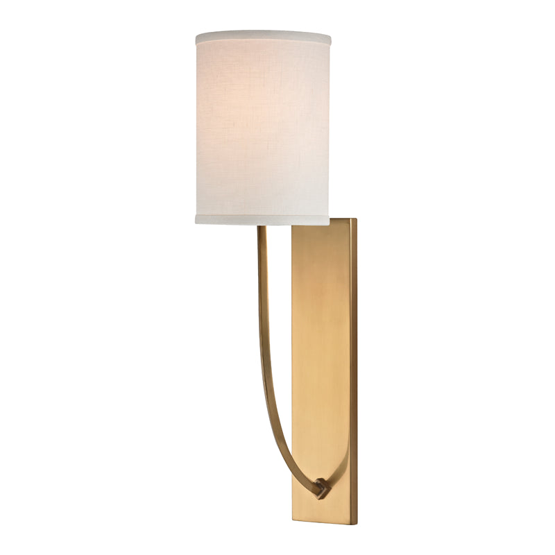 Hudson Valley - One Light Wall Sconce - Colton - Aged Brass- Union Lighting Luminaires Decor