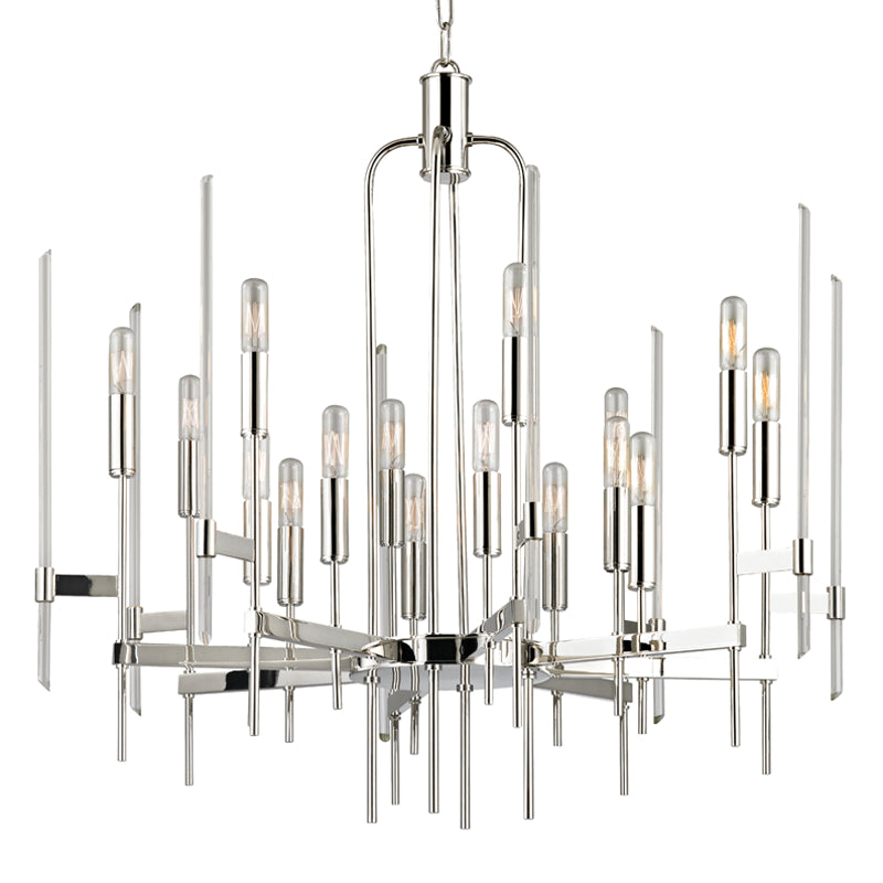 Hudson Valley Canada - 16 Light Chandelier - Bari - Polished Nickel- Union Lighting Luminaires Decor