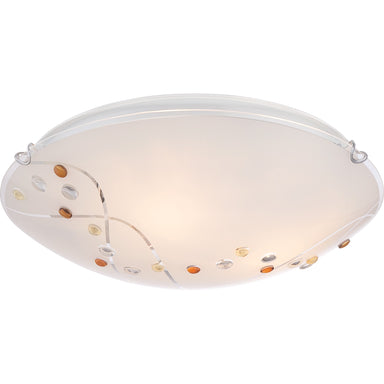 Quoizel - Three Light Flush Mount - Stellar - Polished Chrome- Union Lighting Luminaires Decor