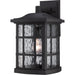 Quoizel - One Light Outdoor Wall Lantern - Stonington - Mystic Black- Union Lighting Luminaires Decor