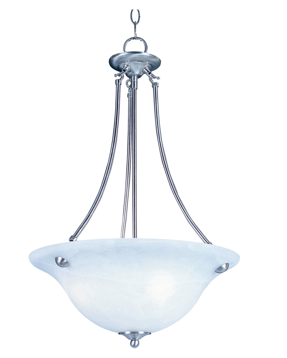 Maxim - Three Light Pendant - Malaga - Satin Nickel- Union Lighting Luminaires Decor