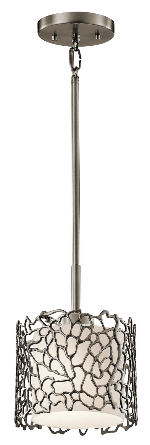 Kichler Canada - One Light Mini Pendant - Silver Coral - Classic Pewter- Union Lighting Luminaires Decor