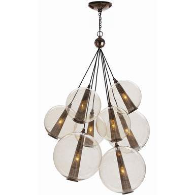 Arteriors - Eight Light Cluster - Caviar - Smoke- Union Lighting Luminaires Decor