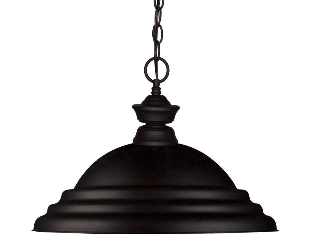 Z-Lite Canada - One Light Pendant - Pendant Lights - Matte Black- Union Lighting Luminaires Decor