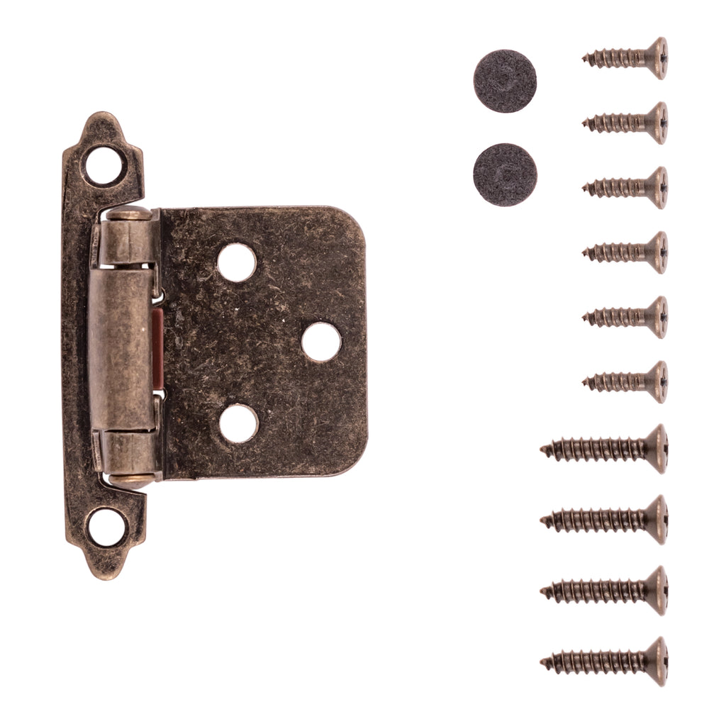 Hinge Flush Surface Face Frame Self-Close (6 Pack)