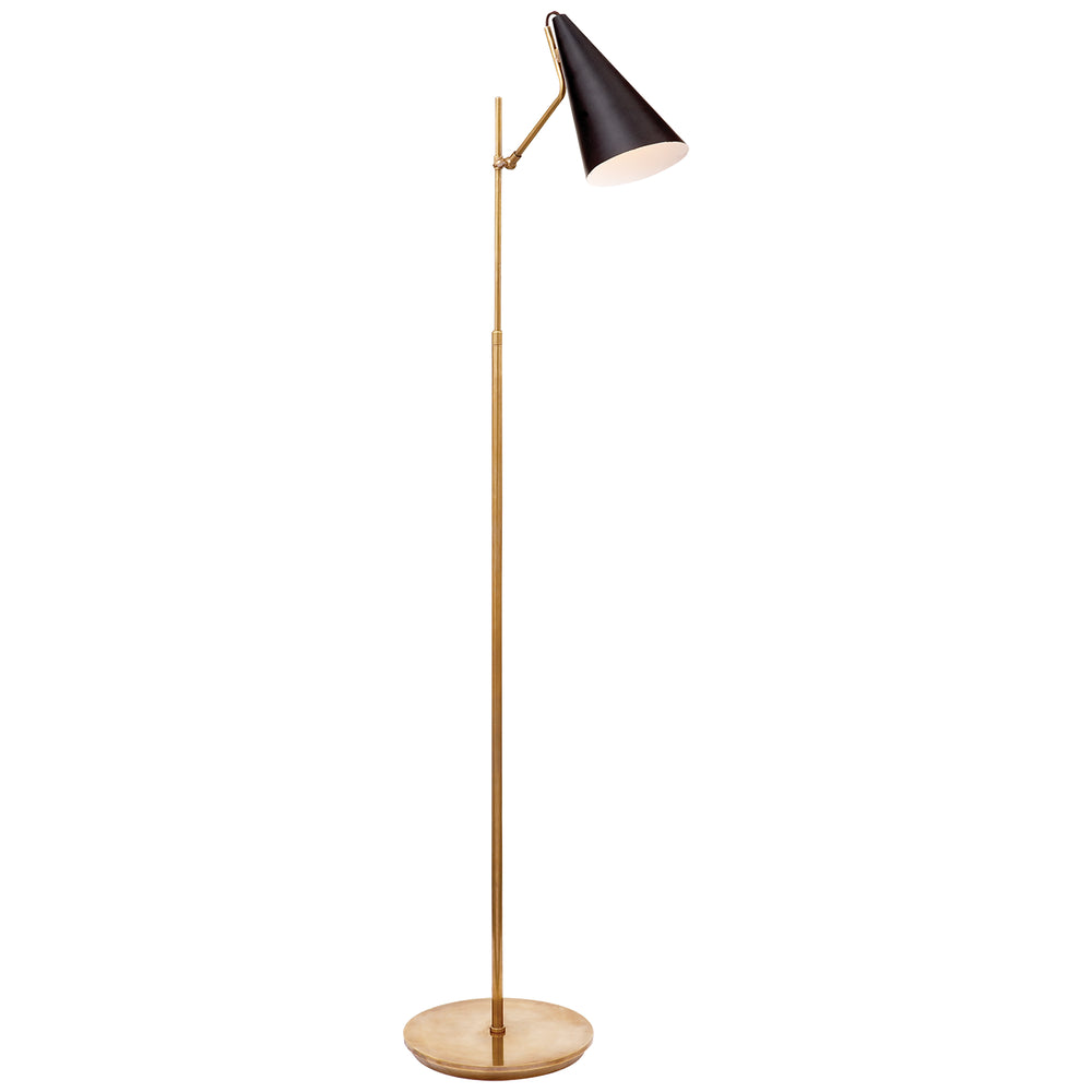 Visual Comfort Signature Canada - One Light Floor Lamp - Clemente - Brass with Black- Union Lighting Luminaires Decor