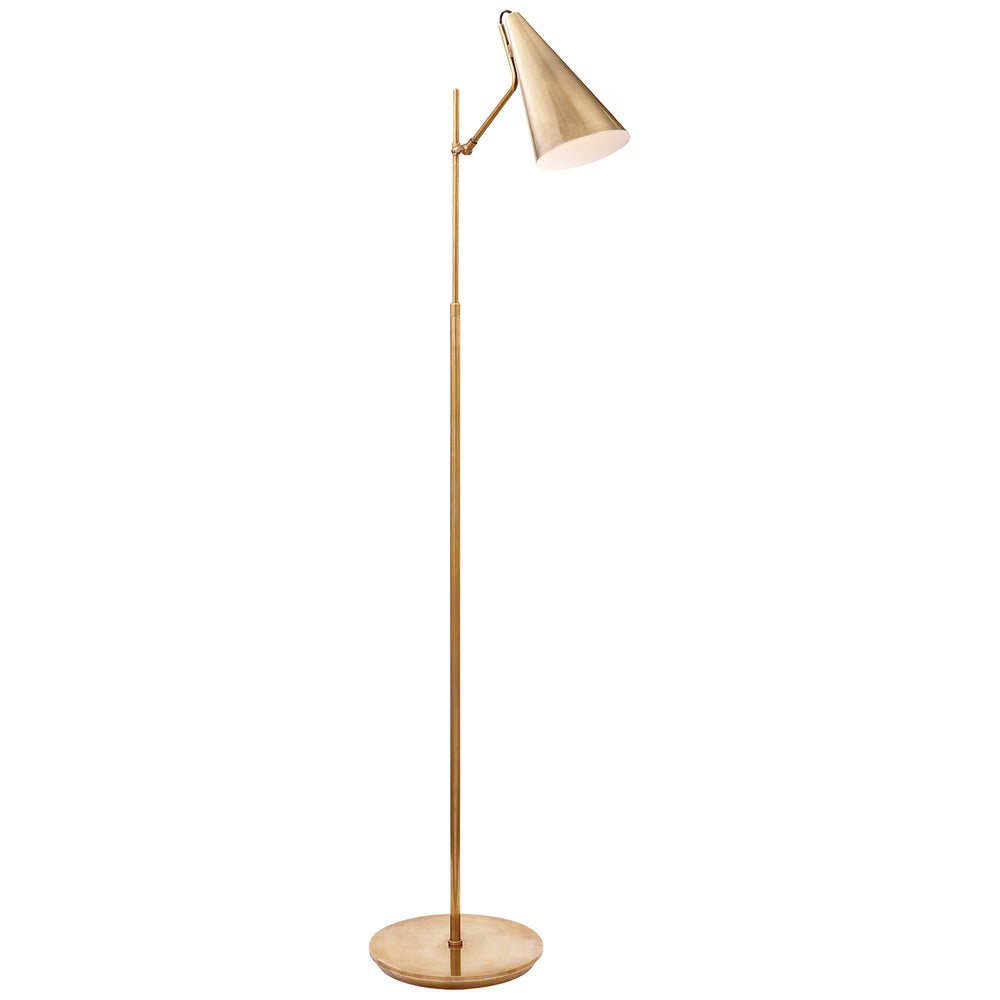Visual Comfort Signature Canada - One Light Floor Lamp - Clemente - Hand-Rubbed Antique Brass- Union Lighting Luminaires Decor