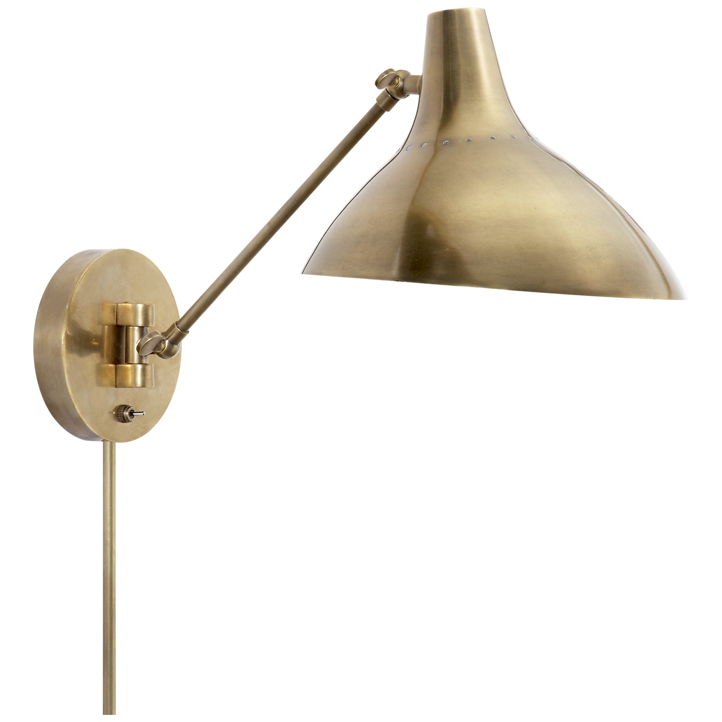 Visual Comfort Signature Canada - One Light Wall Sconce - Charlton - Hand-Rubbed Antique Brass- Union Lighting Luminaires Decor