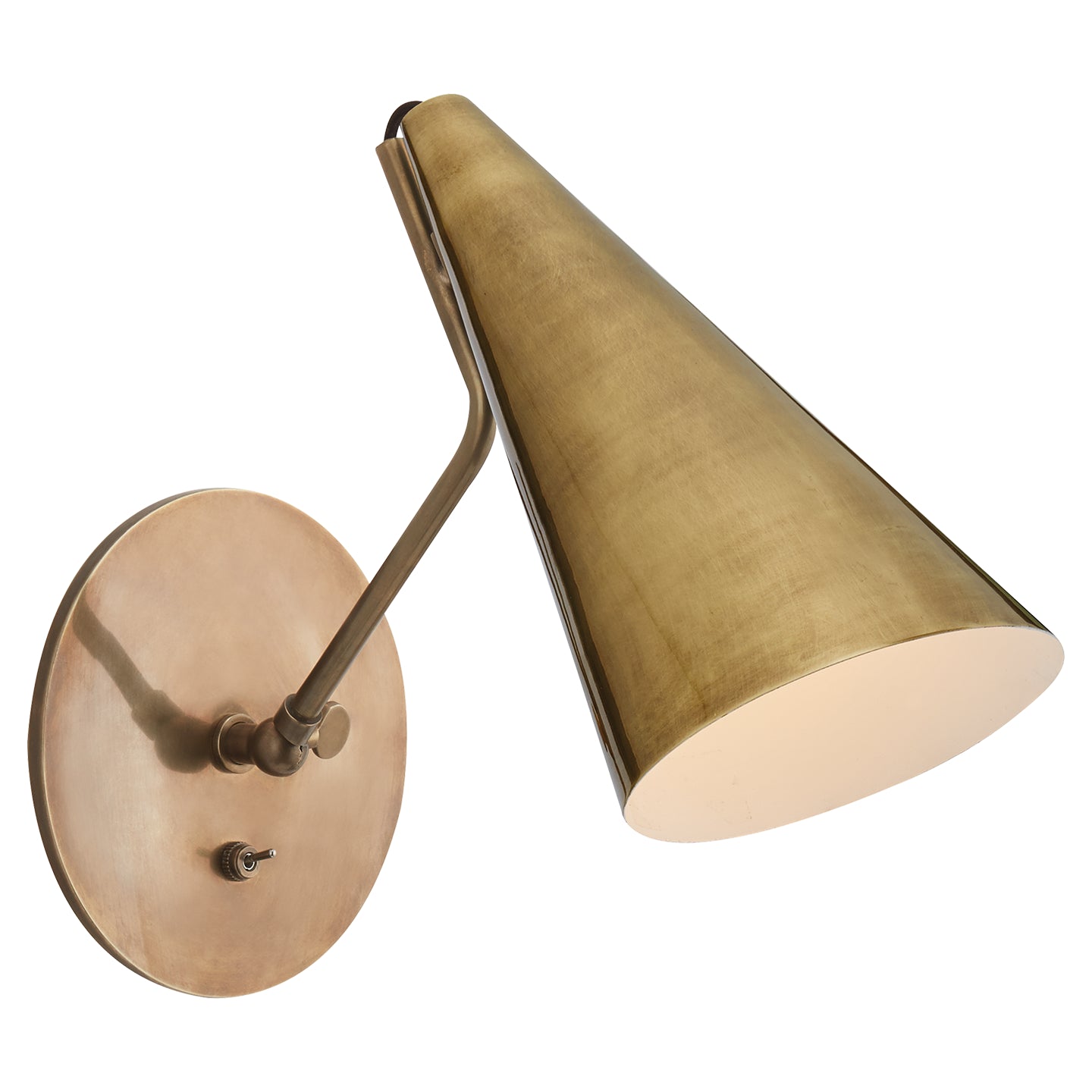 Visual Comfort Signature Canada - One Light Wall Sconce - Clemente - Hand-Rubbed Antique Brass- Union Lighting Luminaires Decor