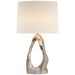 Visual Comfort Signature Canada - One Light Table Lamp - Cannes Table - Burnished Silver Leaf- Union Lighting Luminaires Decor