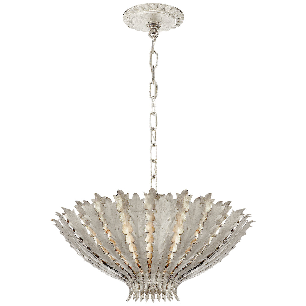 Visual Comfort Signature Canada - Three Light Chandelier - Hampton - Burnished Silver Leaf- Union Lighting Luminaires Decor