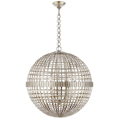 Visual Comfort Signature Canada - Six Light Lantern - Mill - Burnished Silver Leaf- Union Lighting Luminaires Decor