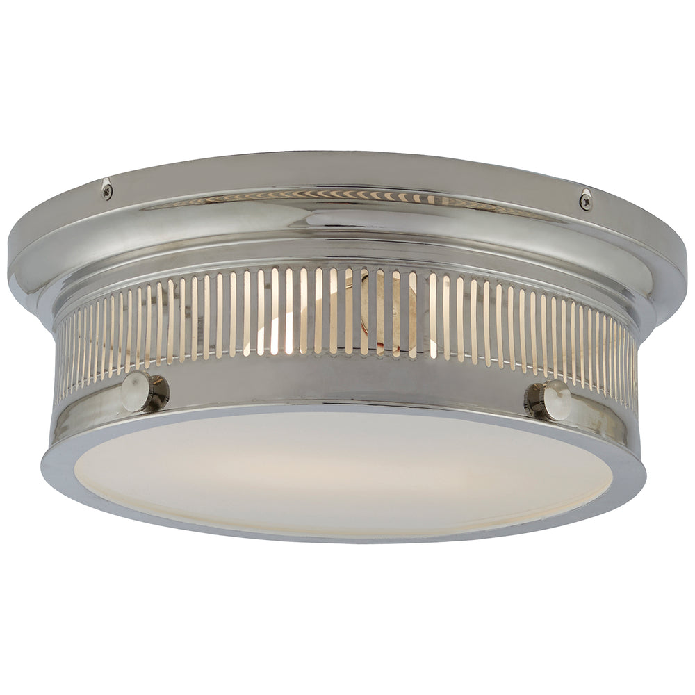 Visual Comfort Signature Canada - Two Light Flush Mount - Alderly - Polished Nickel- Union Lighting Luminaires Decor