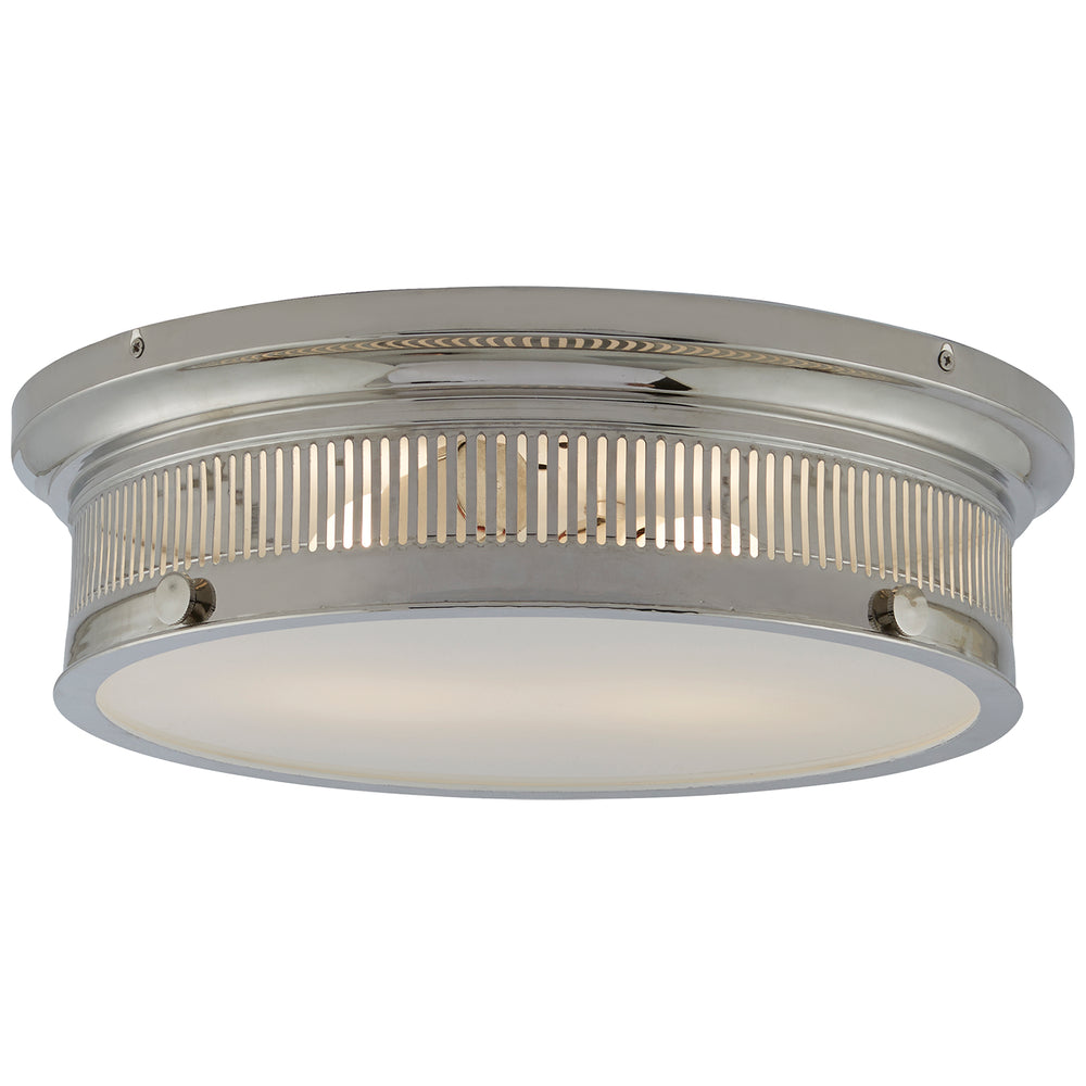 Visual Comfort Signature Canada - Two Light Flush Mount - Alderly - Polished Nickel- Union Lighting Luminaires Decor