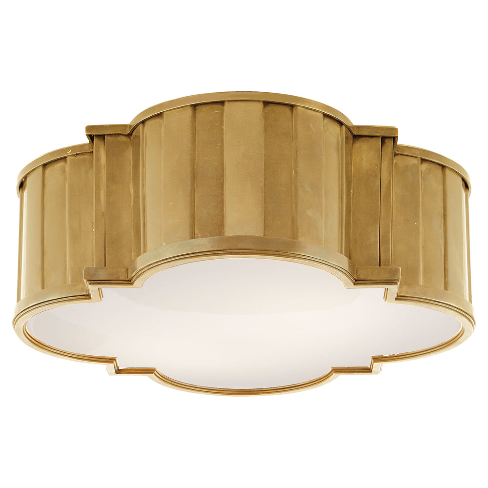 Visual Comfort Signature Canada - Four Light Flush Mount - Tilden - Hand-Rubbed Antique Brass- Union Lighting Luminaires Decor