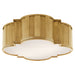 Visual Comfort Signature Canada - Four Light Flush Mount - Tilden - Hand-Rubbed Antique Brass- Union Lighting Luminaires Decor