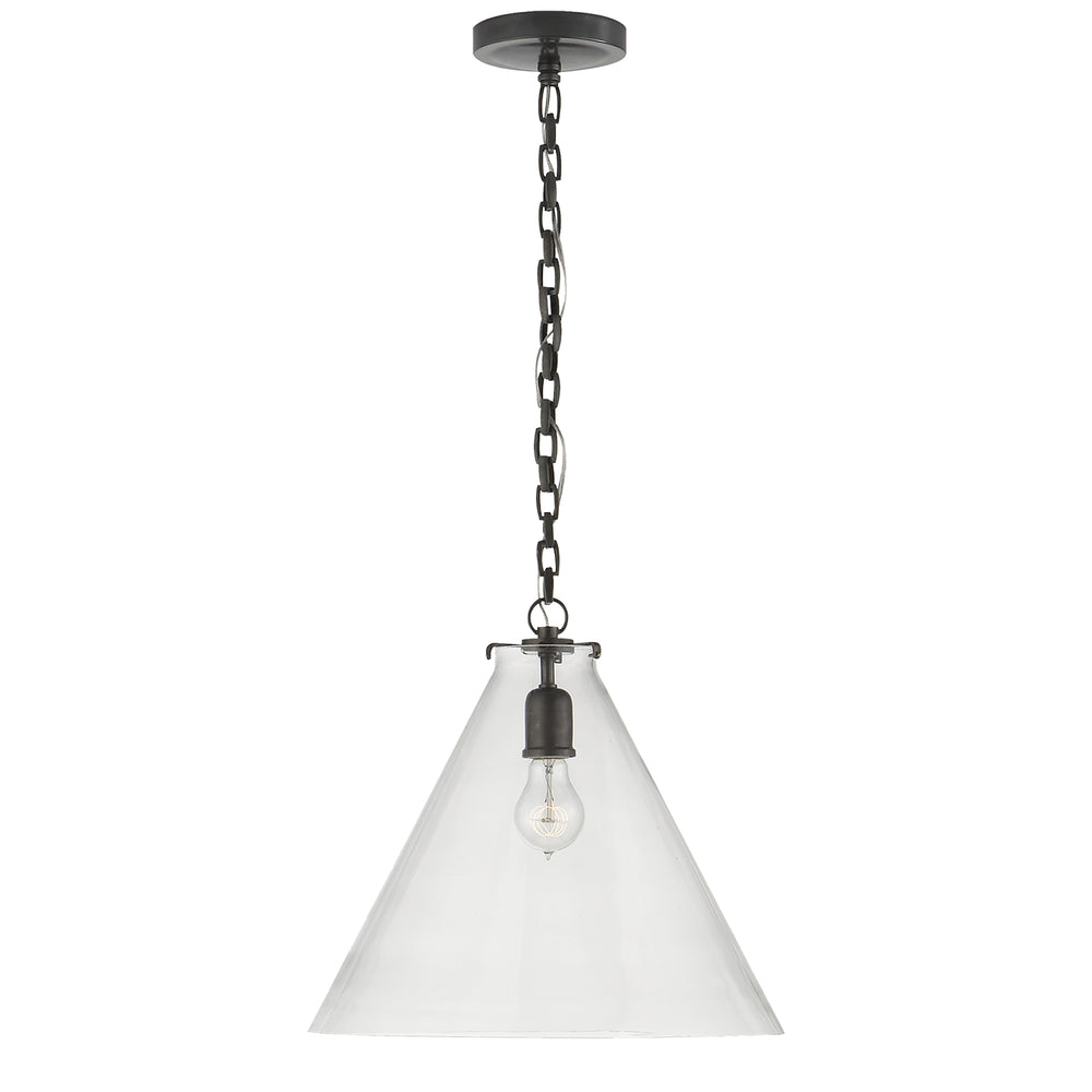 Visual Comfort Signature Canada - One Light Pendant - Katie Conical - Bronze- Union Lighting Luminaires Decor