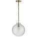 Visual Comfort Signature Canada - One Light Pendant - Katie Globe - Hand-Rubbed Antique Brass- Union Lighting Luminaires Decor