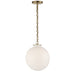 Visual Comfort Signature Canada - One Light Pendant - Katie Globe - Hand-Rubbed Antique Brass- Union Lighting Luminaires Decor