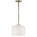 Visual Comfort Signature Canada - One Light Pendant - Katie Dome - Hand-Rubbed Antique Brass- Union Lighting Luminaires Decor