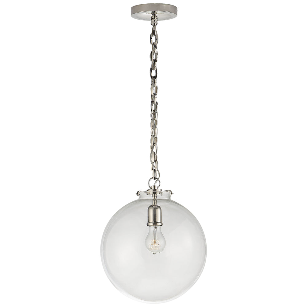 Visual Comfort Signature Canada - One Light Pendant - Katie Globe - Polished Nickel- Union Lighting Luminaires Decor