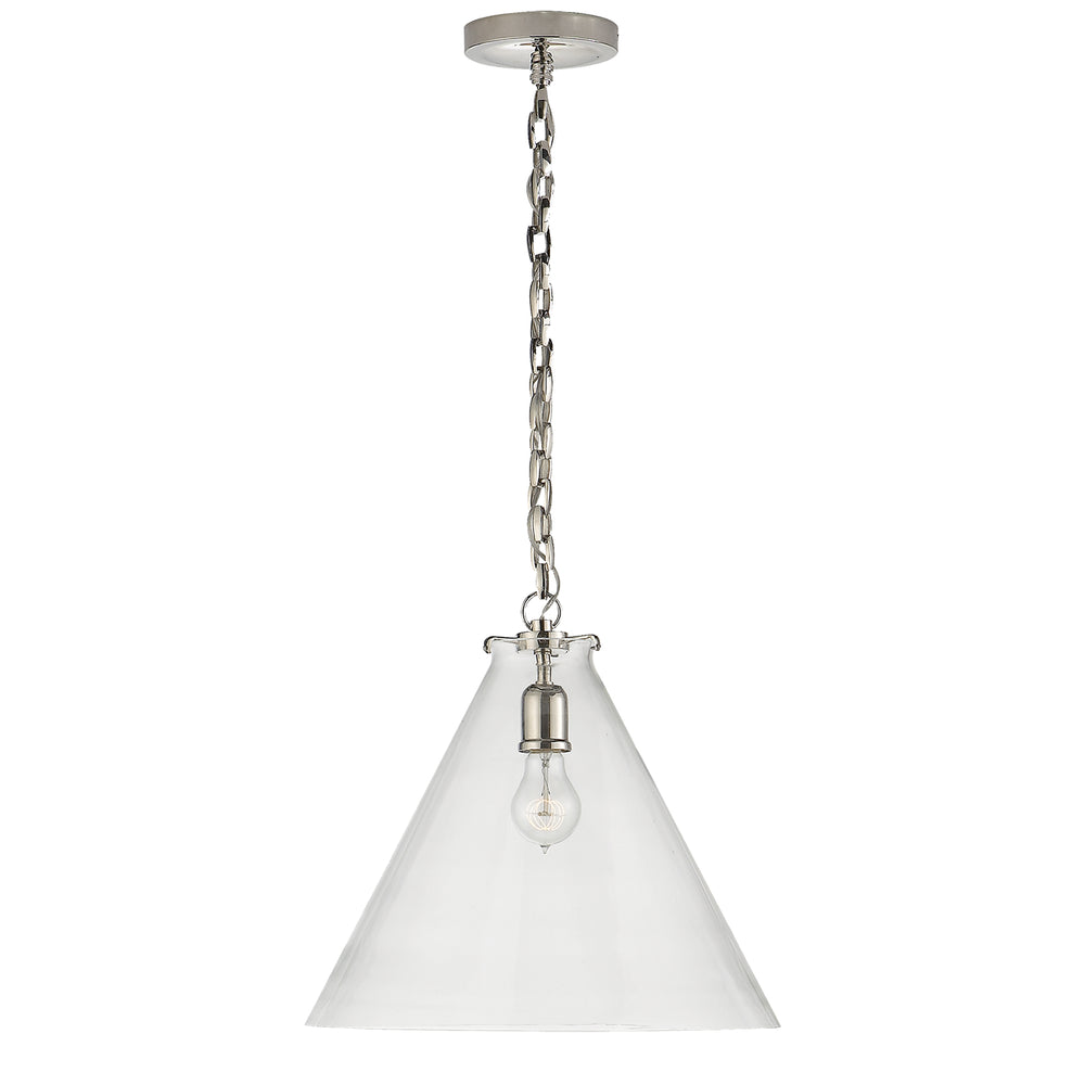 Visual Comfort Signature Canada - One Light Pendant - Katie Conical - Polished Nickel- Union Lighting Luminaires Decor