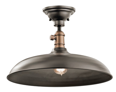 Kichler Canada - One Light Pendant/Semi Flush - Cobson - Olde Bronze- Union Lighting Luminaires Decor