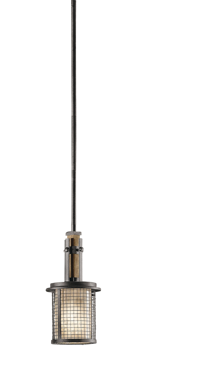 Kichler Canada - One Light Mini Pendant - Ahrendale - Anvil Iron- Union Lighting Luminaires Decor