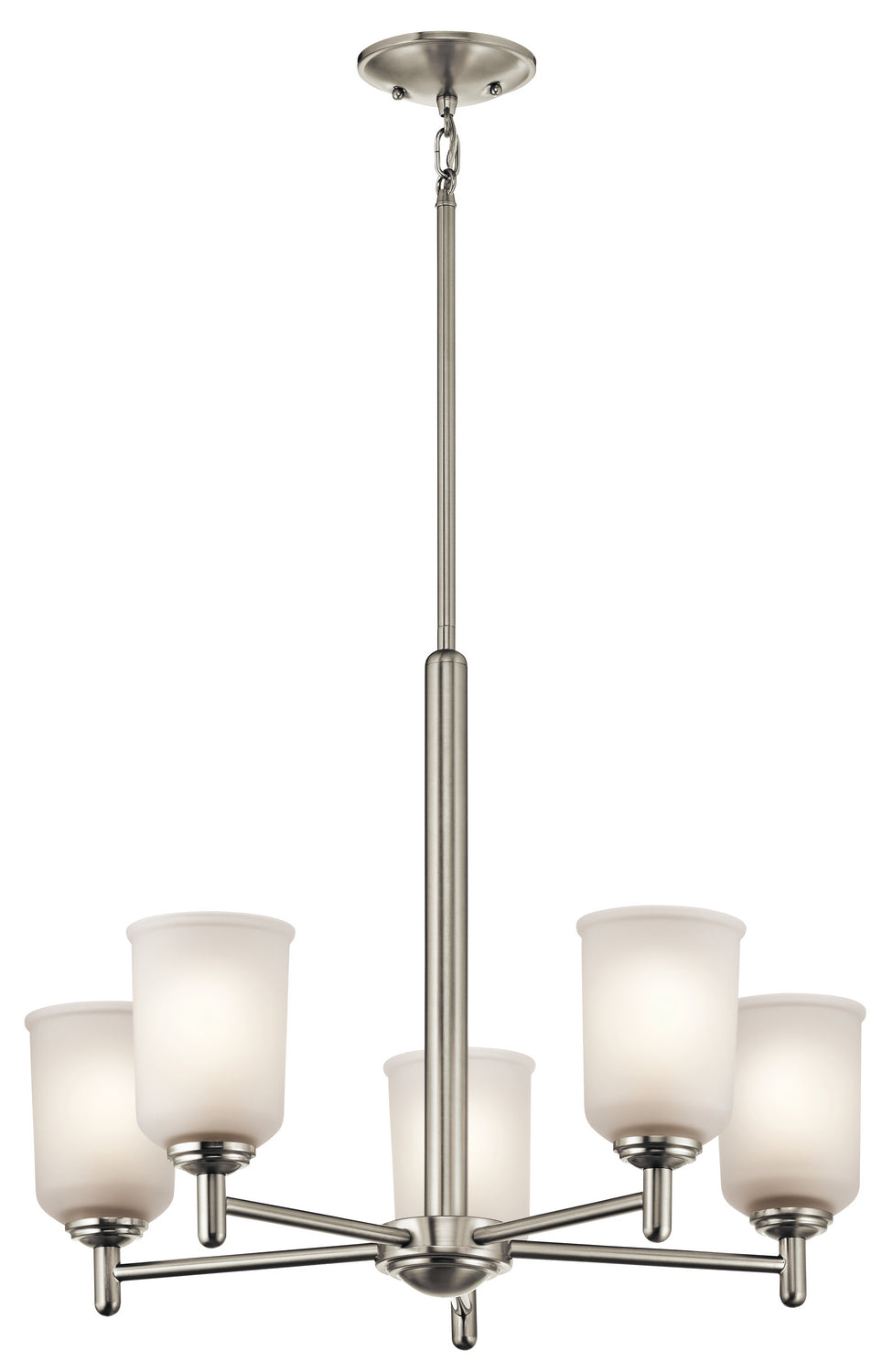 Kichler Canada - Five Light Chandelier - Shailene - Brushed Nickel- Union Lighting Luminaires Decor