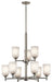 Kichler Canada - Nine Light Chandelier - Shailene - Brushed Nickel- Union Lighting Luminaires Decor