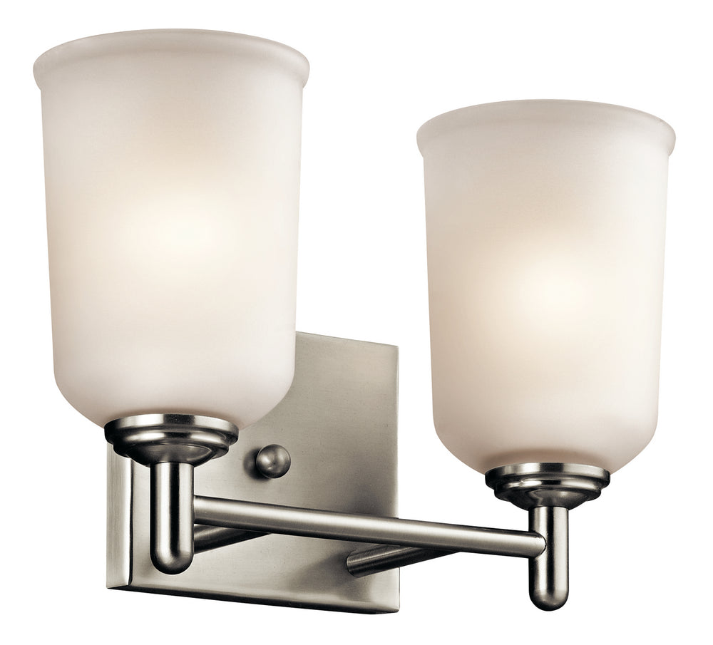 Kichler Canada - Two Light Bath - Shailene - Brushed Nickel- Union Lighting Luminaires Decor