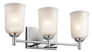 Kichler Canada - Three Light Bath - Shailene - Chrome- Union Lighting Luminaires Decor