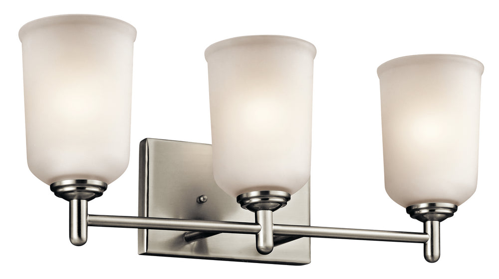 Kichler Canada - Three Light Bath - Shailene - Brushed Nickel- Union Lighting Luminaires Decor