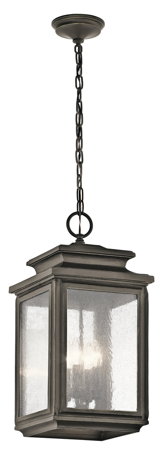 Kichler Canada - Four Light Outdoor Pendant - Wiscombe Park - Olde Bronze- Union Lighting Luminaires Decor