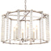 Crystorama - Six Light Chandelier - Carson - Polished Nickel- Union Lighting Luminaires Decor