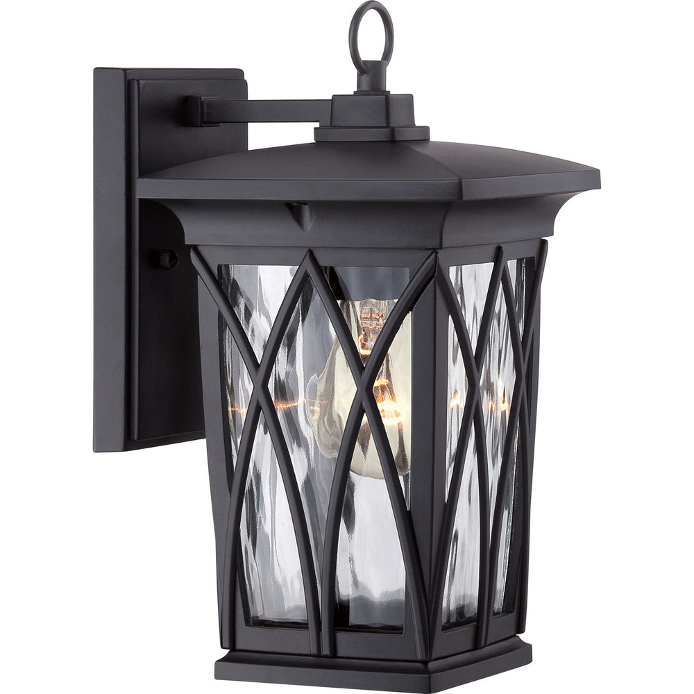 Quoizel - One Light Outdoor Wall Lantern - Grover - Mystic Black- Union Lighting Luminaires Decor