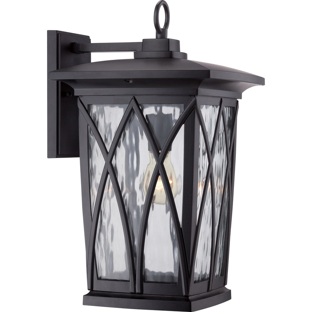 Quoizel - One Light Outdoor Wall Lantern - Grover - Mystic Black- Union Lighting Luminaires Decor