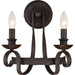 Quoizel - Two Light Wall Sconce - Noble - Rustic Black- Union Lighting Luminaires Decor