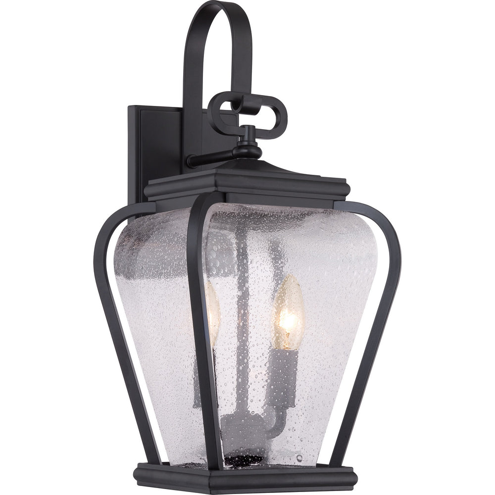 Quoizel - Two Light Outdoor Wall Lantern - Province - Mystic Black- Union Lighting Luminaires Decor