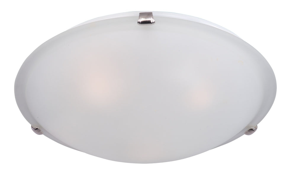 Maxim - Four Light Flush Mount - Malaga - Satin Nickel- Union Lighting Luminaires Decor