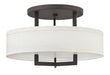 Hinkley Canada - LED Semi-Flush Mount - Hampton - Buckeye Bronze- Union Lighting Luminaires Decor