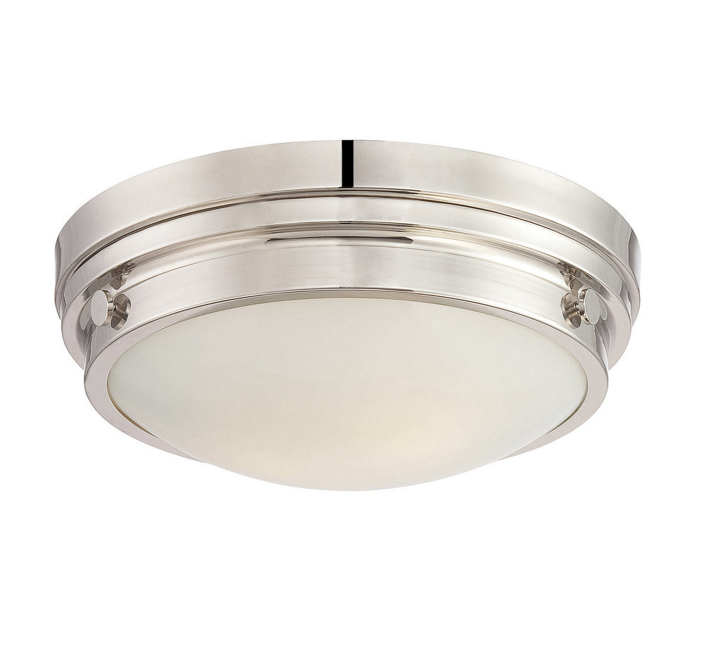 Savoy House - Two Light Flush Mount - Lucerne - Polished Nickel- Union Lighting Luminaires Decor