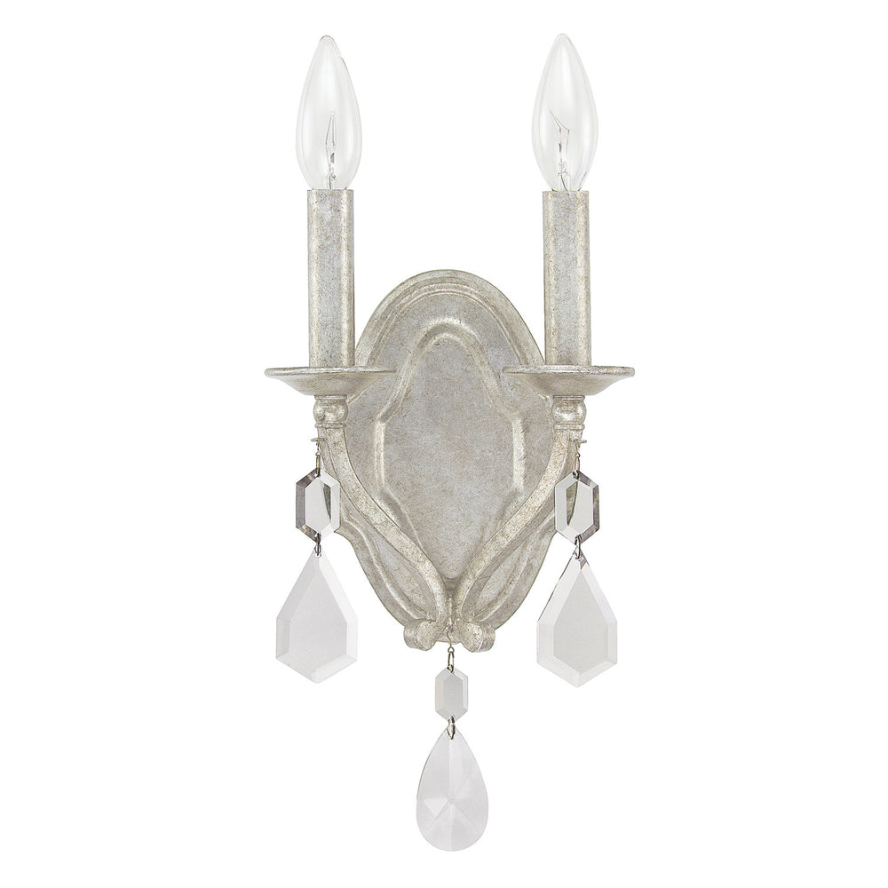Capital Lighting - Two Light Wall Sconce - Blakely - Antique Silver- Union Lighting Luminaires Decor