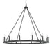 Capital Lighting - 12 Light Chandelier - Pearson - Black Iron- Union Lighting Luminaires Decor