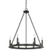 Capital Lighting - Six Light Chandelier - Pearson - Black Iron- Union Lighting Luminaires Decor